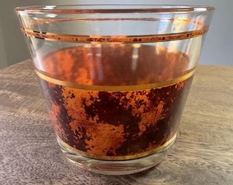 Culver Ice Bucket MCM Tortoise Shell Brown Barware Cocktail