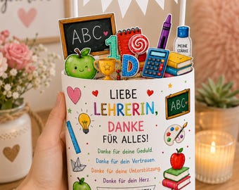 Duplo Banderole Abschied Schule | Vorlage zum Ausdrucken | Lehrer Abschiedsgeschenk | Druckvorlage Schuljahresende | Ferienbeginn Geschenk