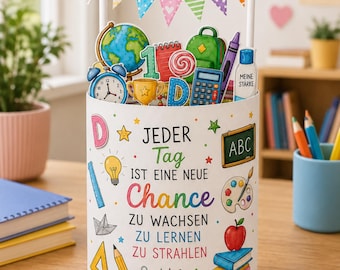 Duplo Banderole Abschied Schule | Vorlage zum Ausdrucken | Lehrer Abschiedsgeschenk | Druckvorlage Schuljahresende | Ferienbeginn Geschenk