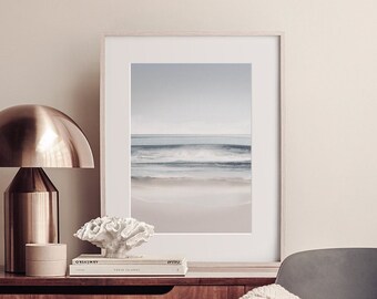 Landscape East Coast Beach A3 or A4 Art Print, Tasmanian Summer, Freycinet, Australian Ocean Abstract Watercolour, Giclee