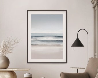 Landscape East Coast Beach A1 or A2 Art Print, Tasmanian Summer, Freycinet, Australian Ocean Abstract Watercolour, Giclee