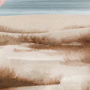 Landscape Beach Dunes A3 or A4 Art Print, Tasmanian East Coast Landscape, Beach and Coastal, Australian Modern Watercolour image 5