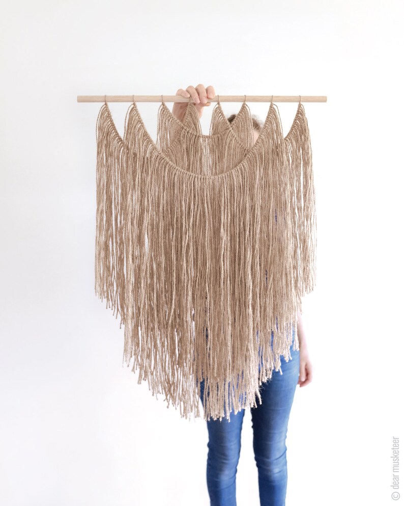 Jute No.1 Wall Hanging Large Fibre Art Boho Decor Handmade Etsy