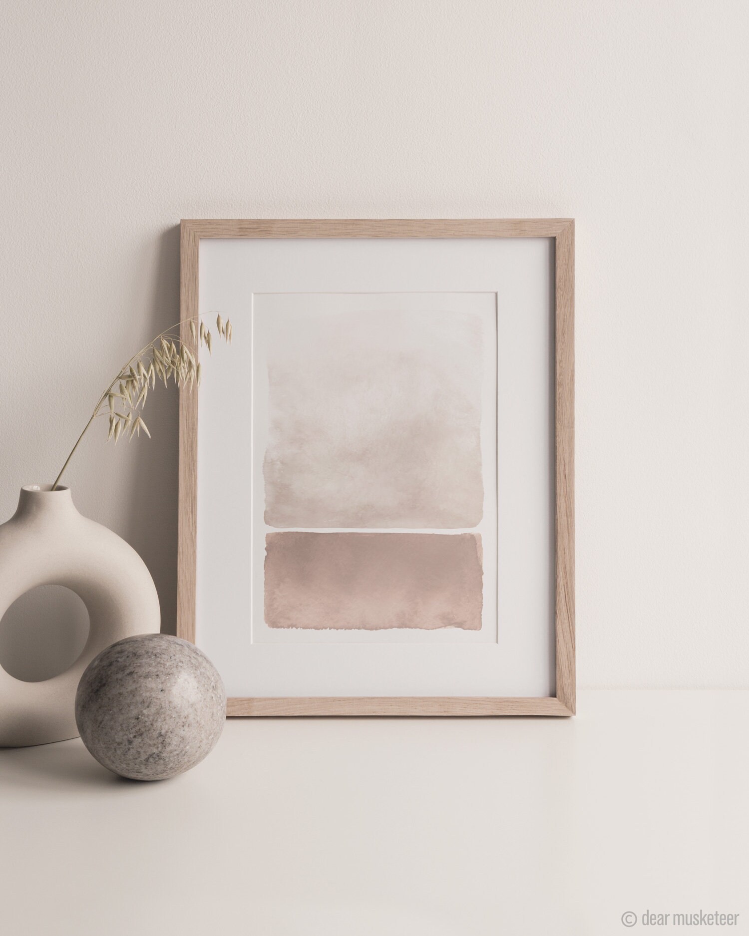 Abstract Natural Landscape Art Print, Blush/beige Poster, Rothko ...