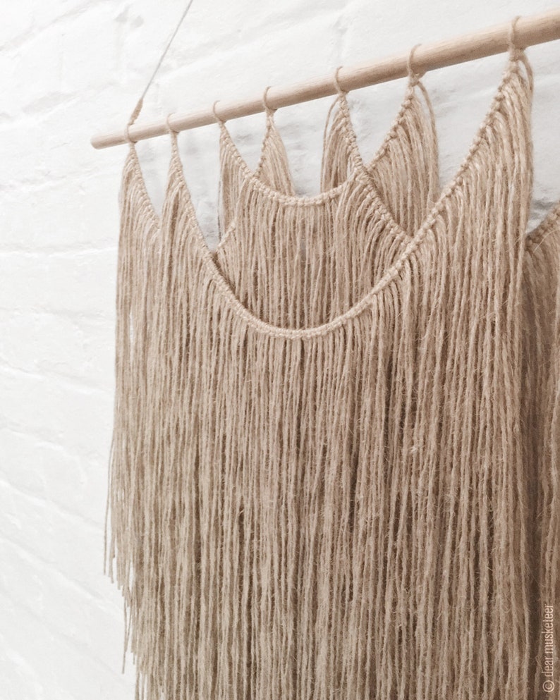 Jute No.1 Wall Hanging Large Fibre Art Boho Decor Handmade Etsy