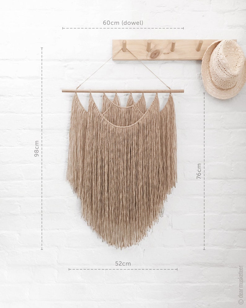 Jute No.1 Wall Hanging Large Fibre Art Boho Decor Handmade Etsy