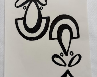 オリジナルマーカー画プリント – 抽象芸術