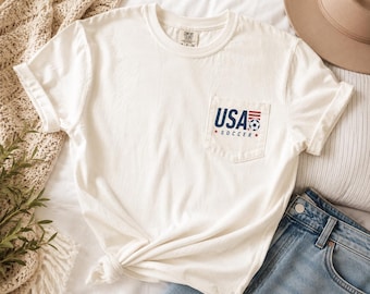 USA Soccer T-Shirt | Minimal Fifa Design | World Cup Tee