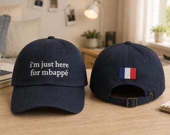 Custom Soccer Player Hat | Embroidered Flag Hat | World Cup Fan Cap