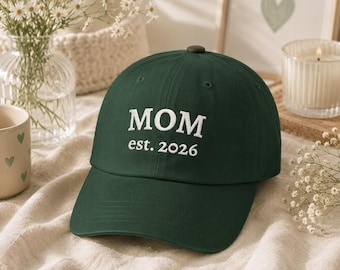 Custom Mom Dad Embroidered Hat | Personalized Parent Baseball Cap