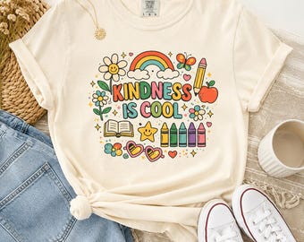 Kindness Is Cool Teacher Shirt | Cute Teacher T-Shirt | Back to School Tee