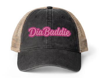 Damen DiaBaddie Washed Mesh-Back Cap | T1D Krieger | Typ 1 Diabetis