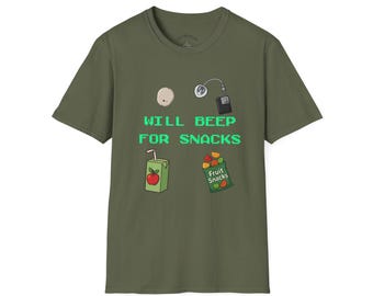 Will Beep For Snacks T1D Warrior T-Shirt | Type 1 Diabetes Humor