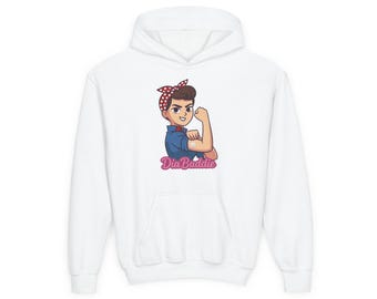 DiaBaddie T1D Krieger Kinder Kapuzenpullover | Typ 1 Diabetes Jugend Hoodie