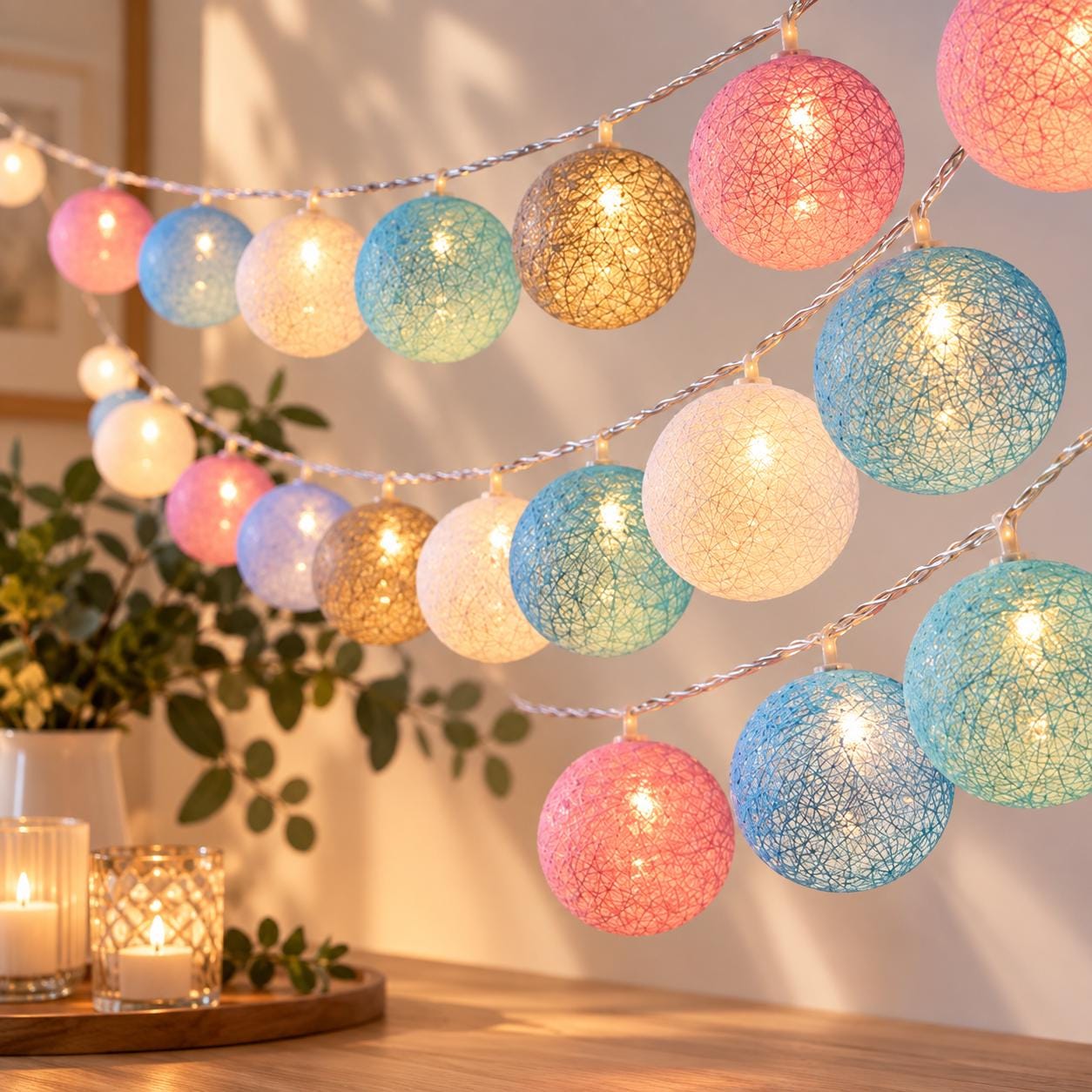 Cotton Ball Lights