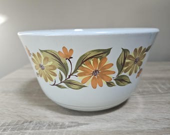 Vintage Stoneware Mixing Bowl 1970s Capri "Bake Serve 'n Store" collection