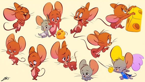 Tom And Jerry Concepts Jerry Nibbles Etsy Tom And Jerry Concepts Jerry Nibbles Etsy