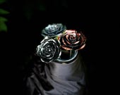 The Gothic Collection: Bela, The Count and Vampira - Hand Forged Steel Roses