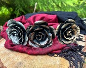 Metallic Collection - Moonlight, Harvest and Sunfire | Hand Forged Steel Roses