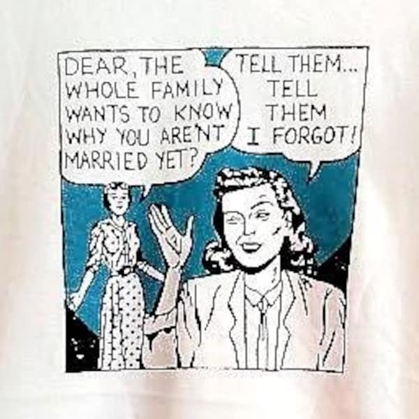 Camiseta lésbica retrô anos 80 com estampa gráfica, 100% algodão, serigrafia feita à mão, presente divertido para lésbicas.