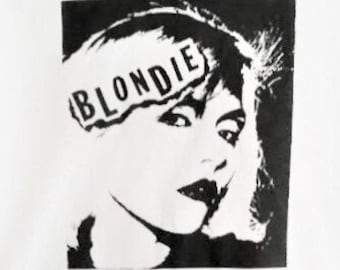 T-shirt Blondie: Debbie Harry, jaren 80 new wave, handzeefdruk