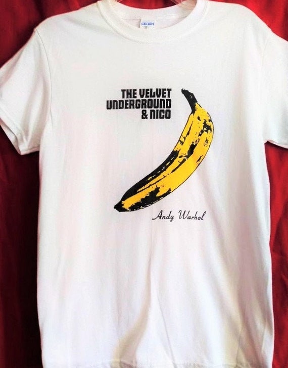 Camiseta Unisex Impact Old Glory Velvet Underground - Estampado Banana, Talla M, Color Negro, 100% Algodón