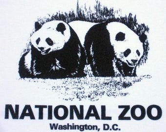National Zoo Panda T-Shirt - Washington DC - Hand Screen-Printed
