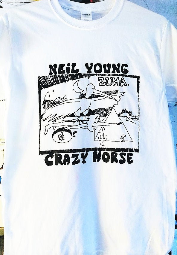 NEIL YOUNG & Crazy Horse ZUMA T Shirt or Crew Neck