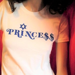 Retro &#39;80er Jahre Jüdisches amerikanisches Prinzessin T-Shirt - ungetragen - ein Klassiker - JAP Hemd