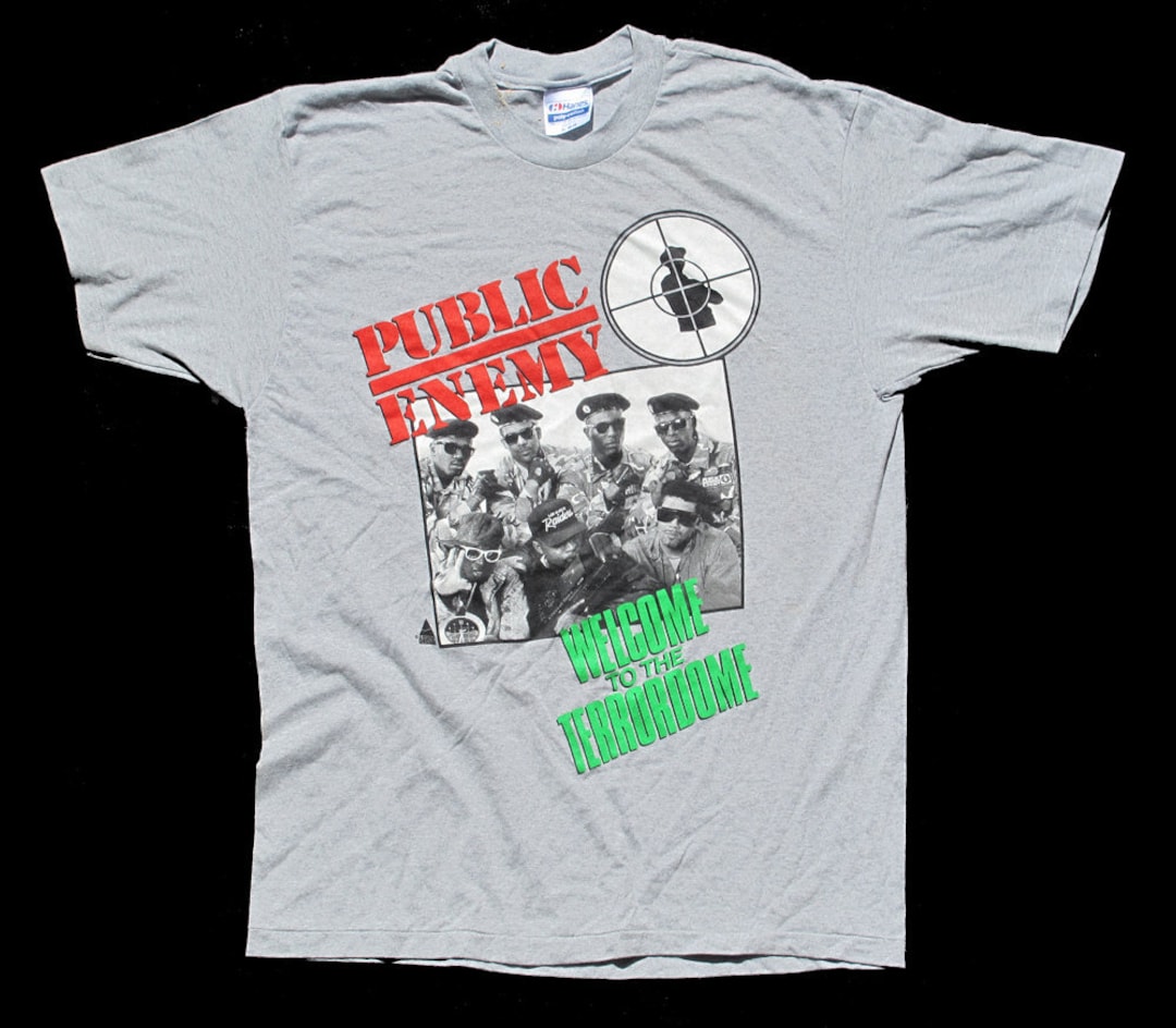 PUBLIC ENEMY T shirt Dead Stock OG Terrordome Vintage Like New Condition Mint 80s Nyc Hiphop Rap Funk Def Jam Thrash Cold World Raptees Etsy UK