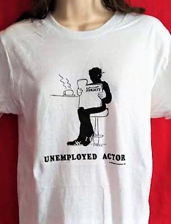 1980s Deadstock "UNEMPLOYED ACTOR" Crew Neck Swea… - image 3