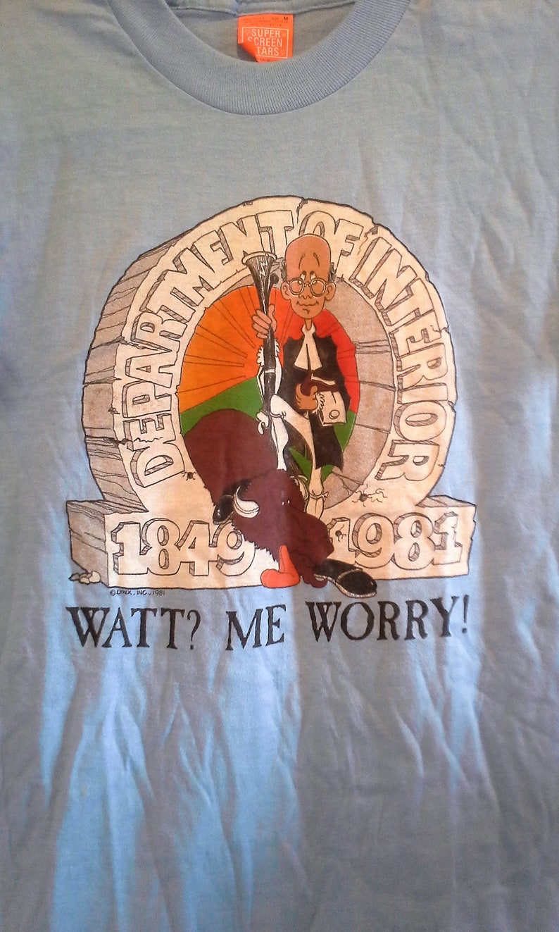 James Watt Doe Dept Of Interior Vintage 1981 Unworn Deadstock Original
