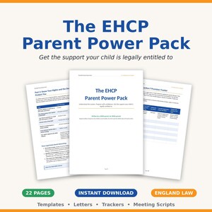 EHCP parent power pack/UK SEND support Toolkit DigitalDownload