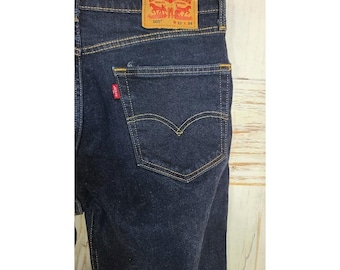 Jeans Levi's 505 da uomo, taglia 30 x 32, lavaggio scuro, gamba dritta, taglia 55