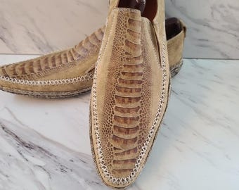 Plateau suede  mans shoes printed leather @S3 beige