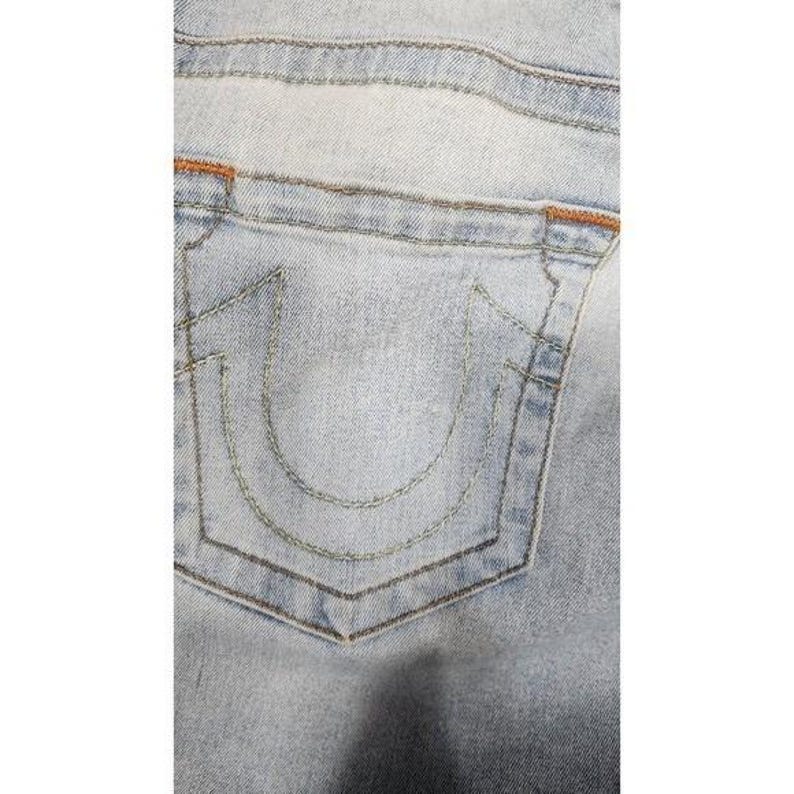 True Religion Jeans skinny Curvy" Hot Mid-Rise Super Skinny 36 X 28 a16 image 6
