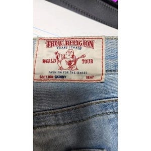 True Religion Jeans skinny Curvy" Hot Mid-Rise Super Skinny 36 X 28 a16 image 10
