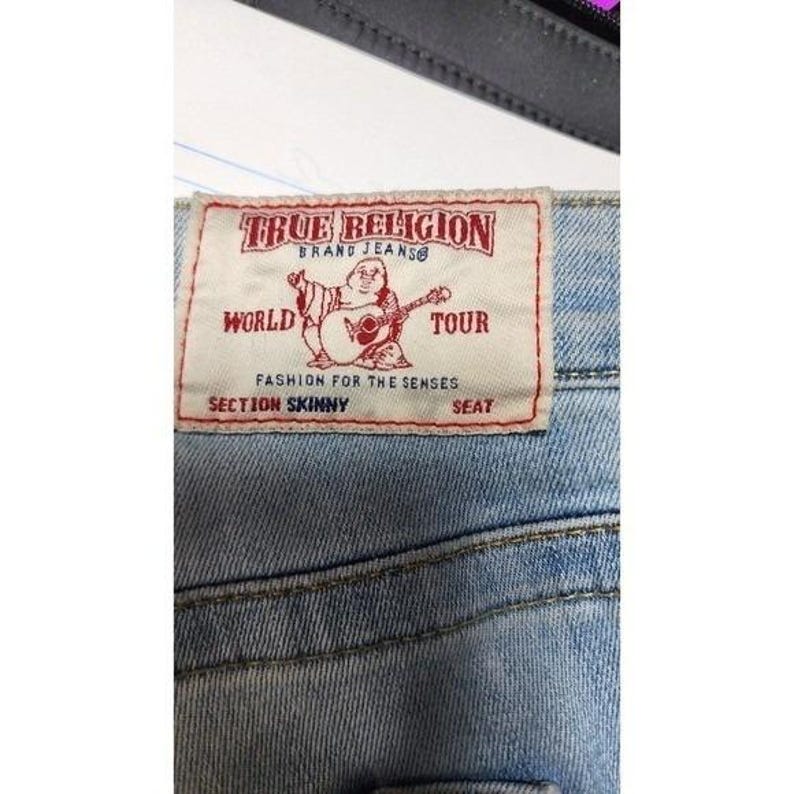 True Religion Jeans skinny Curvy" Hot Mid-Rise Super Skinny 36 X 28 a16 image 10