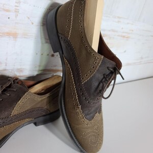 donald j pliner leather/canvas shoes sz image 5