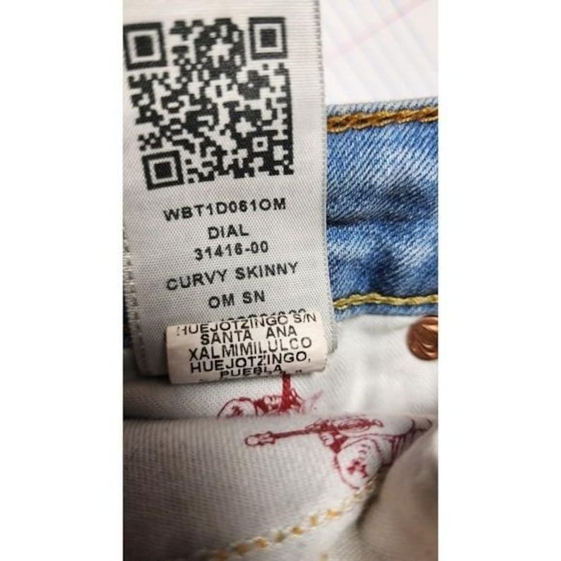 True Religion Jeans skinny Curvy" Hot Mid-Rise Super Skinny 36 X 28 a16 image 8