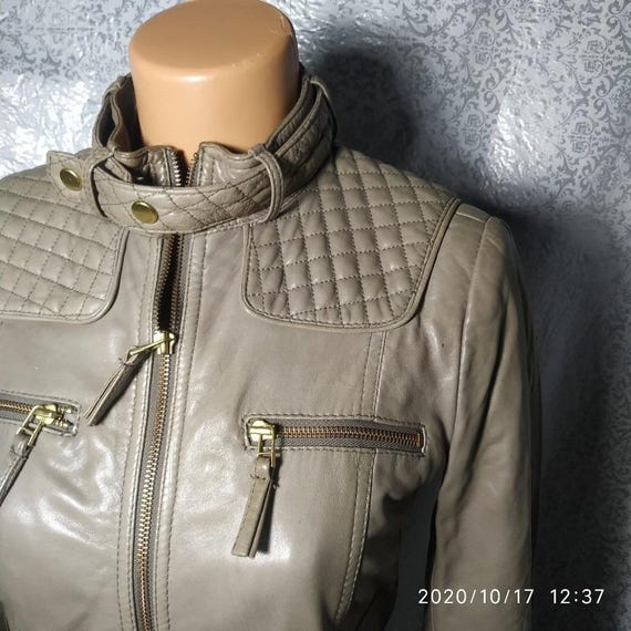 Leather jacket siege size medium @36 View 2