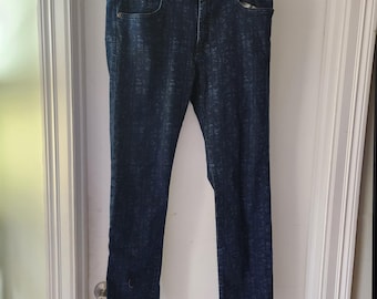 Pantalones vaqueros ajustados con estampado gráfico en índigo oscuro para hombre Robert Graham @28