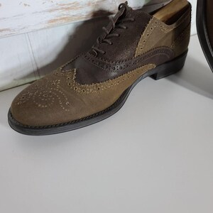 donald j pliner leather/canvas shoes sz image 2