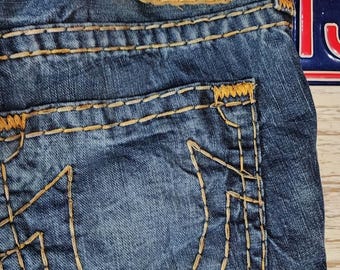 True Religion, Bobby Super T Jeans talla 40/26, aleta trasera clásica 1A