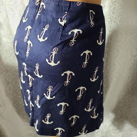 J.Crew, Mini skirt J Crew size 6 blue anchors @35