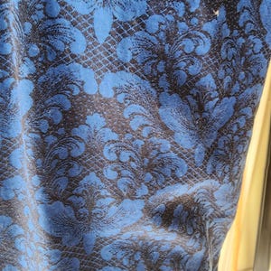 Mens Robert Graham Blue Black Damask Floral Short Sleeve Button Down Shirt L @27 image 4