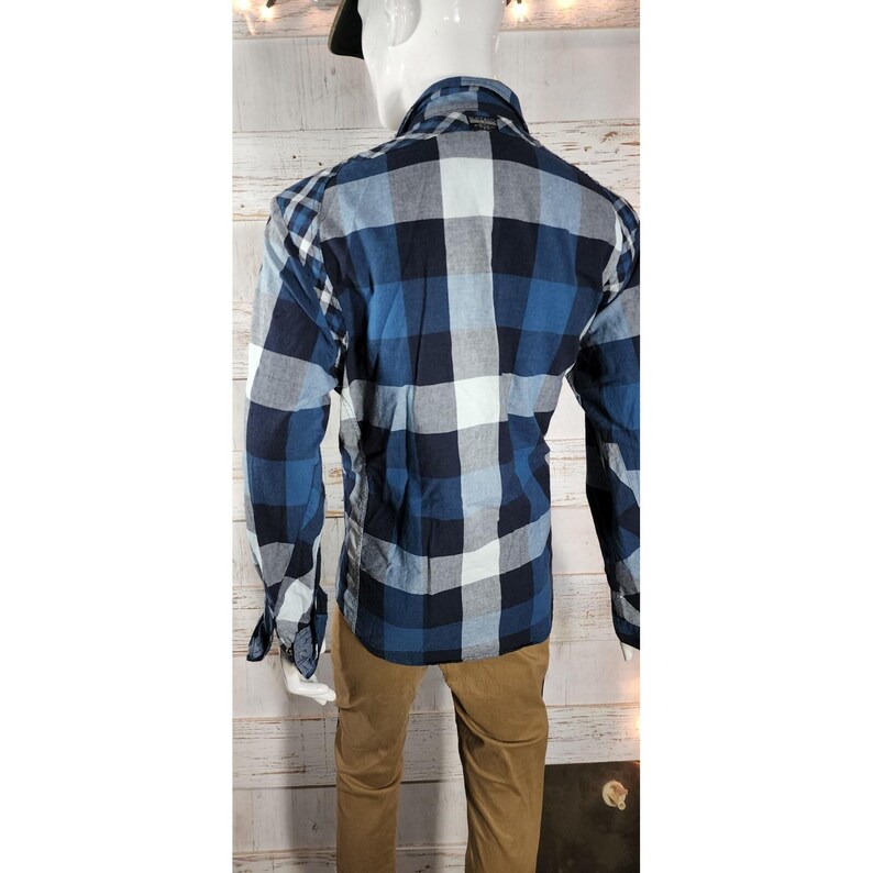 Buffalo David Bitton Shirt Men Size XL Button Up Long Sleeve Plaid @3 Zipper image 5