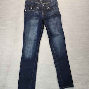 Pantalones vaqueros True Religion GENO Relaxed Slim de lavado oscuro para hombre @25 Talla 30/31 imagen 1