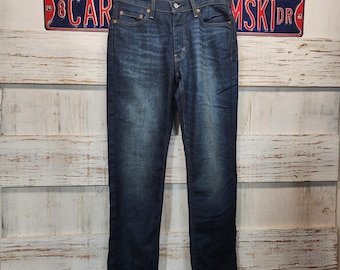 Levis 541 Athletic Taper Mens Jeans 30x32 Dark Wash Stretch Denim Blue