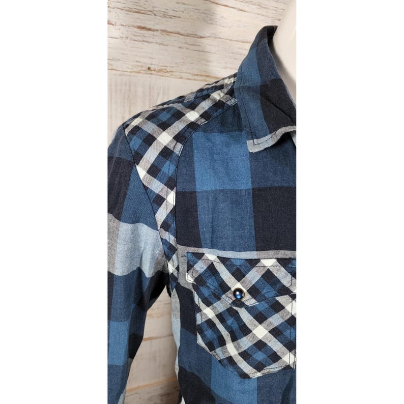 Buffalo David Bitton Shirt Men Size XL Button Up Long Sleeve Plaid @3 Zipper image 3